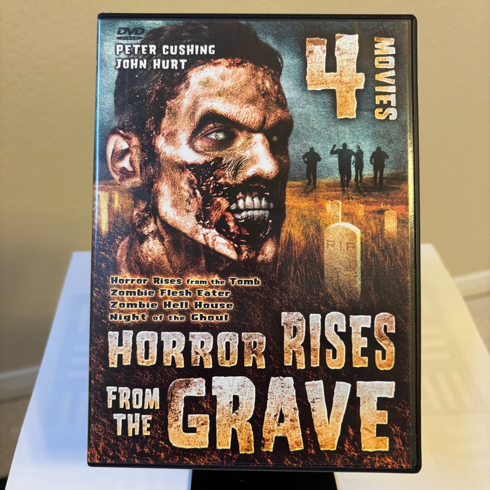 Horror Rises from the Grave 4 Movie DVD Peter Cushing John Hurt Zombie Set 2002
